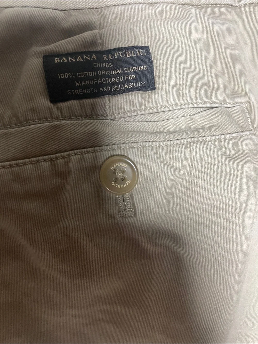 Banana Republic Light   Men’s Chino Pants Size 34X30 Vintage Straight Fit